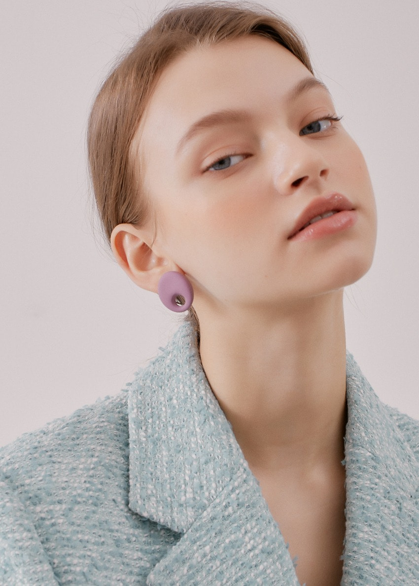 pipi purple earring